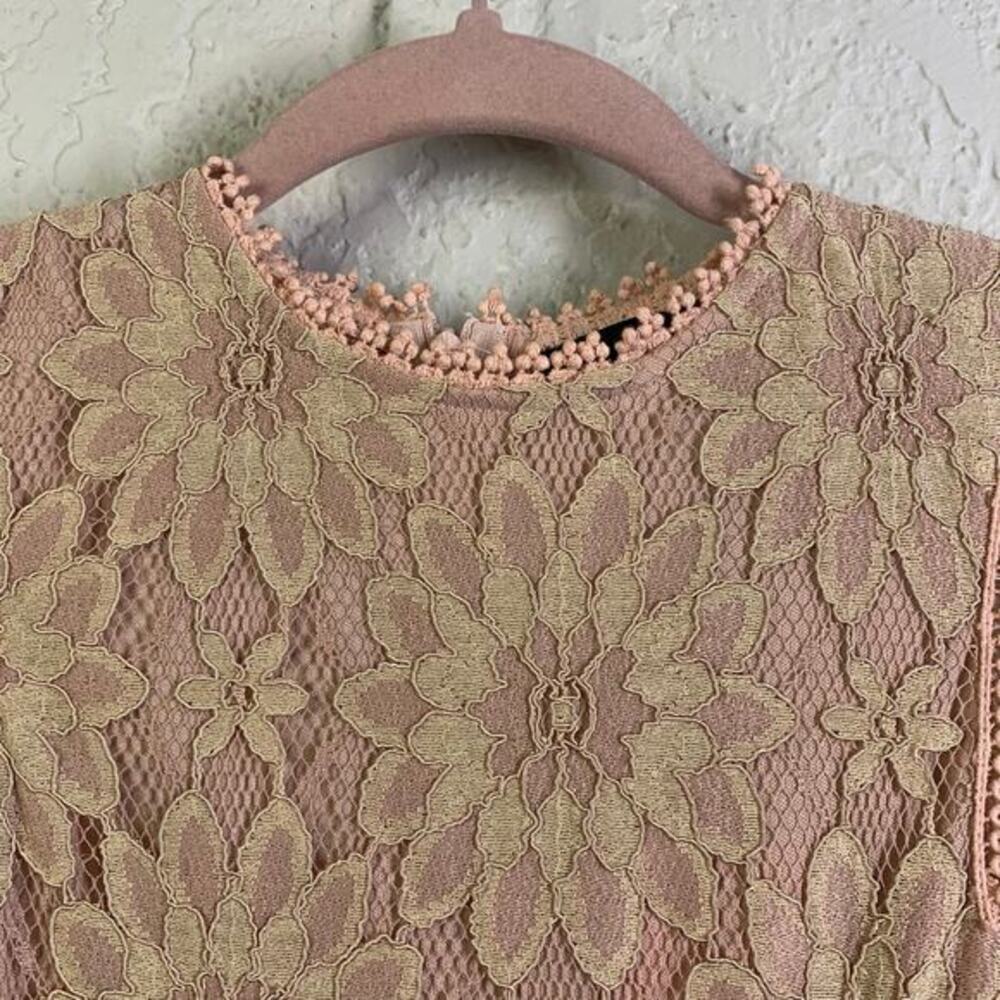 PRETTY LITTLE THING Dress Midi Bodycon Lace Sheer Sleeve Cocktail Sexy Wedding - Picture 4 of 16